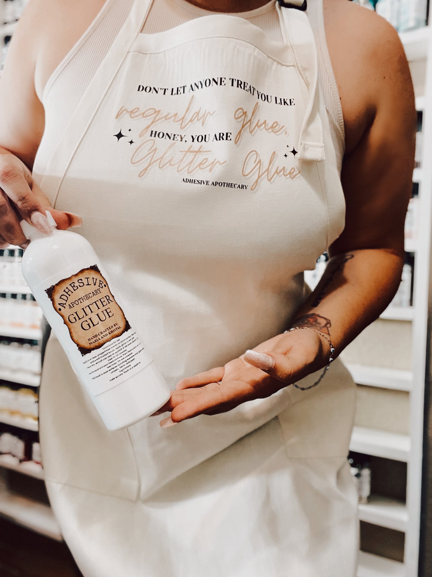 Adhesive Apothecary Aprons